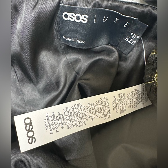 ASOS LUXE Curve jacquard sweetheart embellished top with long sleeves⭐️ - Picture 8 of 9